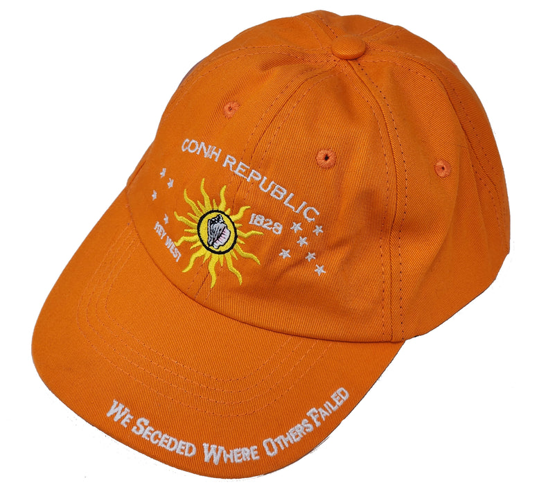 Conch Republic Key West Cap Hat - We Seceded Where Others Failed Embroidered Hat