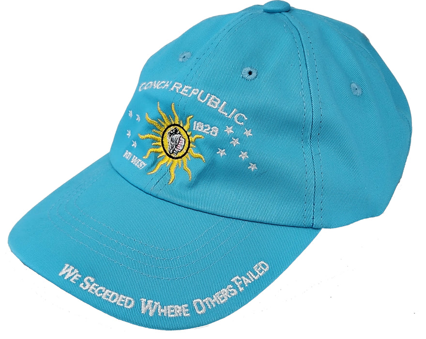 Conch Republic Key West Cap Hat - We Seceded Where Others Failed Embroidered Hat