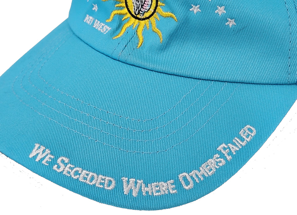 Conch Republic Key West Cap Hat - We Seceded Where Others Failed Embroidered Hat