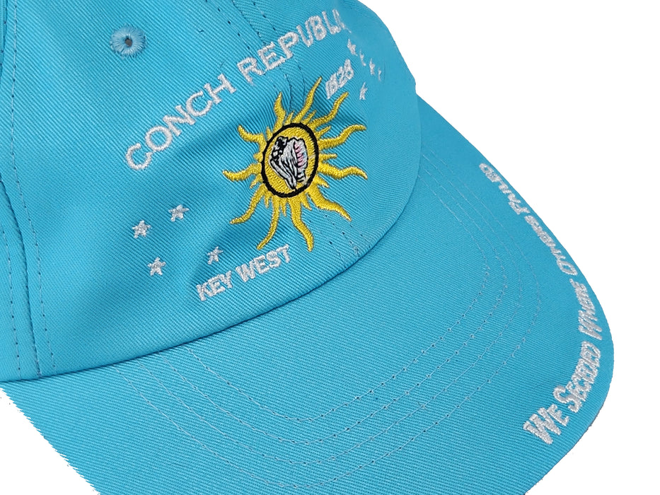 Conch Republic Key West Cap Hat - We Seceded Where Others Failed Embroidered Hat