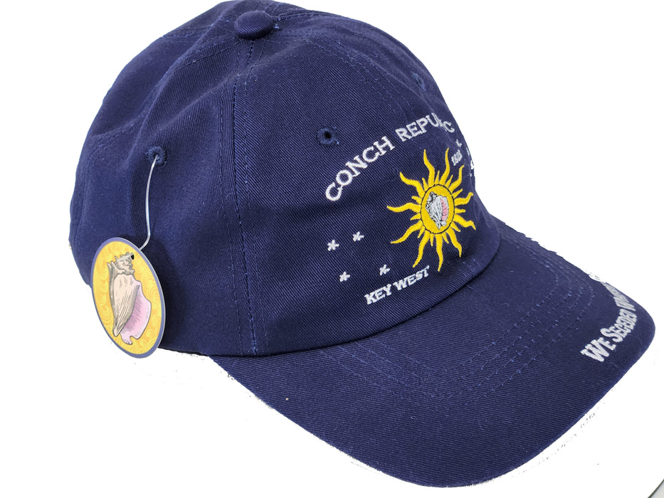 Conch Republic Key West Cap Hat - We Seceded Where Others Failed Embroidered Hat