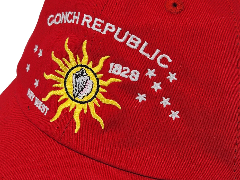 Conch Republic Key West Cap Hat - We Seceded Where Others Failed Embroidered Hat