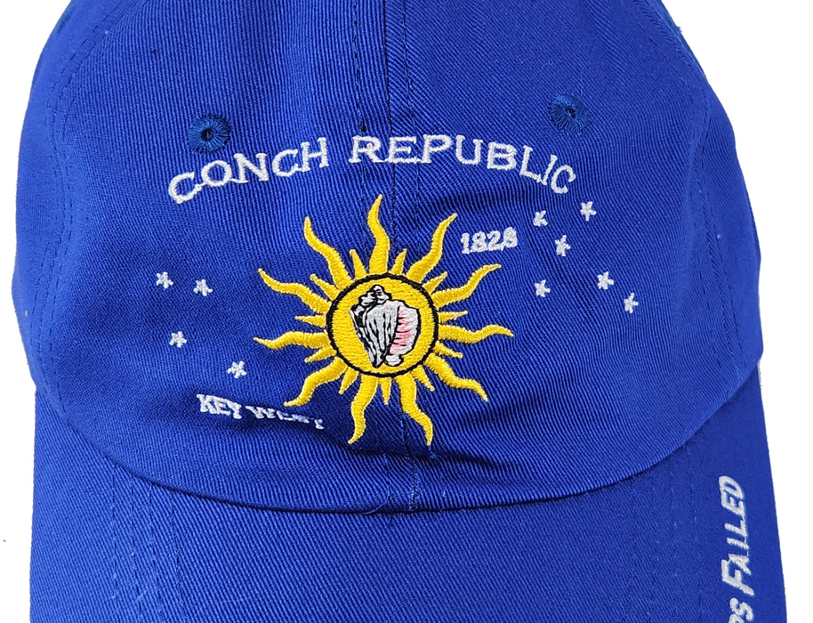 Conch Republic Key West Cap Hat - We Seceded Where Others Failed Embroidered Hat