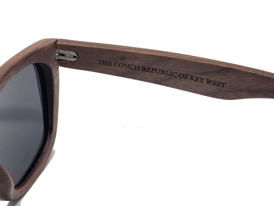 Key West Shades - Wooden Frame Polarized Sunglasses for Men and Women | 100% UVA/UVB Protection