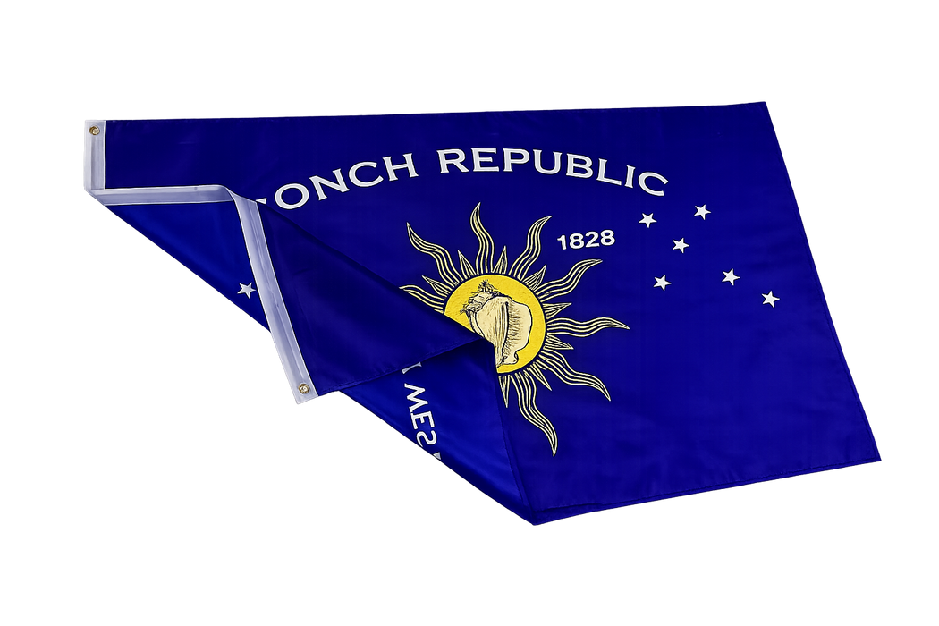 2' x 3' Conch Republic Independence Single-Sided Printed Flag from Key West, Florida - 100% Polyester