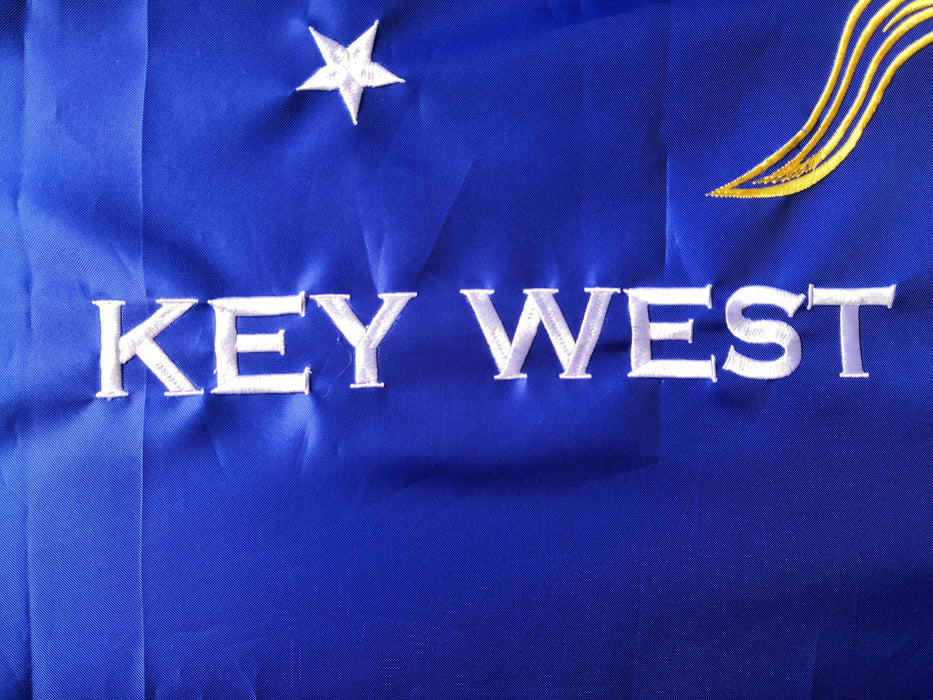 3 ft. x 5 ft. Embroidered Key West Conch Republic Single-Sided Heavy Duty 300D Nylon Flag