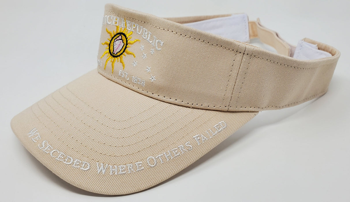 Conch Republic Key West Visors - "We Seceded Where Others Failed" Embroidered Women's Visors w/Free Conch Republic Coozie