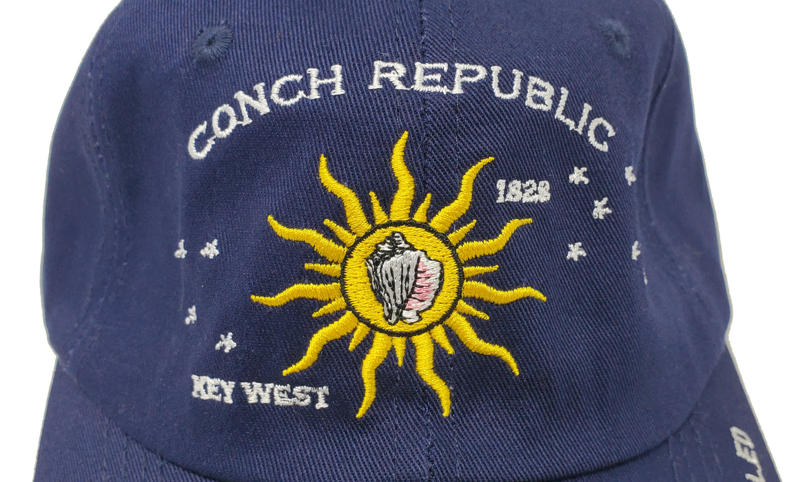 Conch Republic Key West Cap Hat - We Seceded Where Others Failed Embroidered Hat