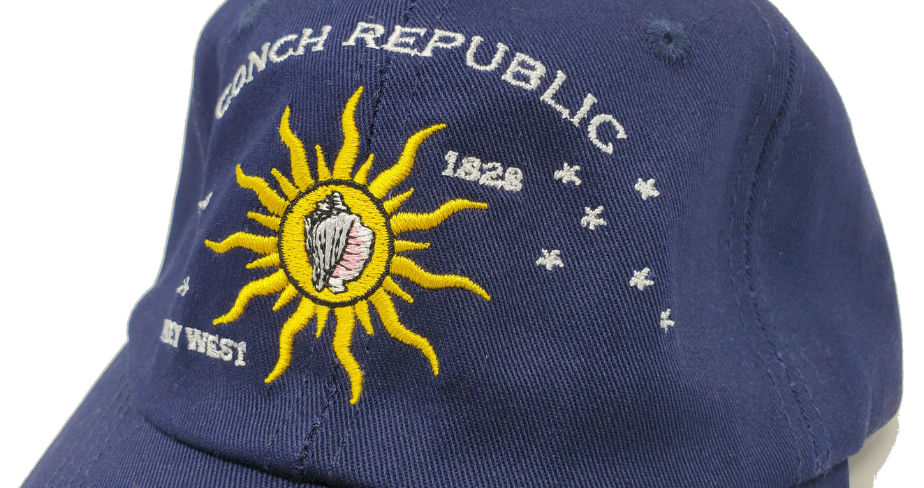 Conch Republic Key West Cap Hat - We Seceded Where Others Failed Embroidered Hat