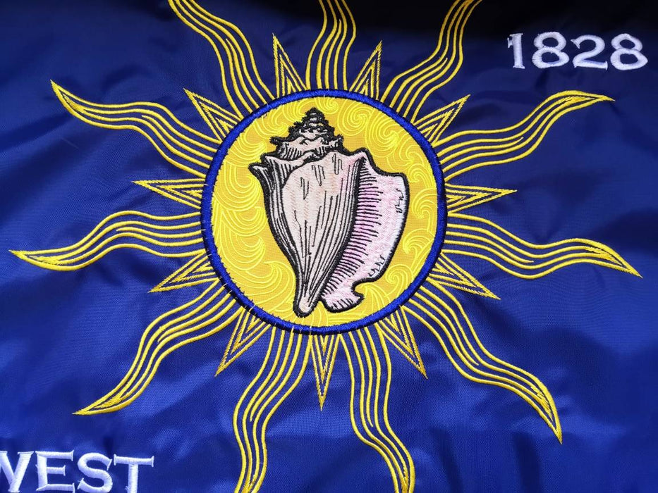 "We Seceded Where Others Failed"  2 ft. x 3 ft. Embroidered Key West Conch Republic Single-Sided Heavy Duty 300D Nylon Flag